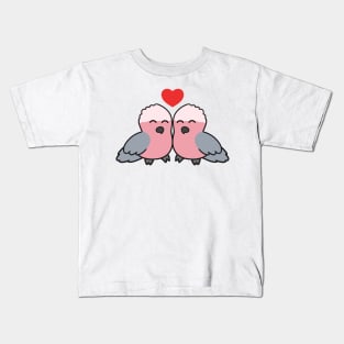 Cute Pink Gallah Love Kids T-Shirt